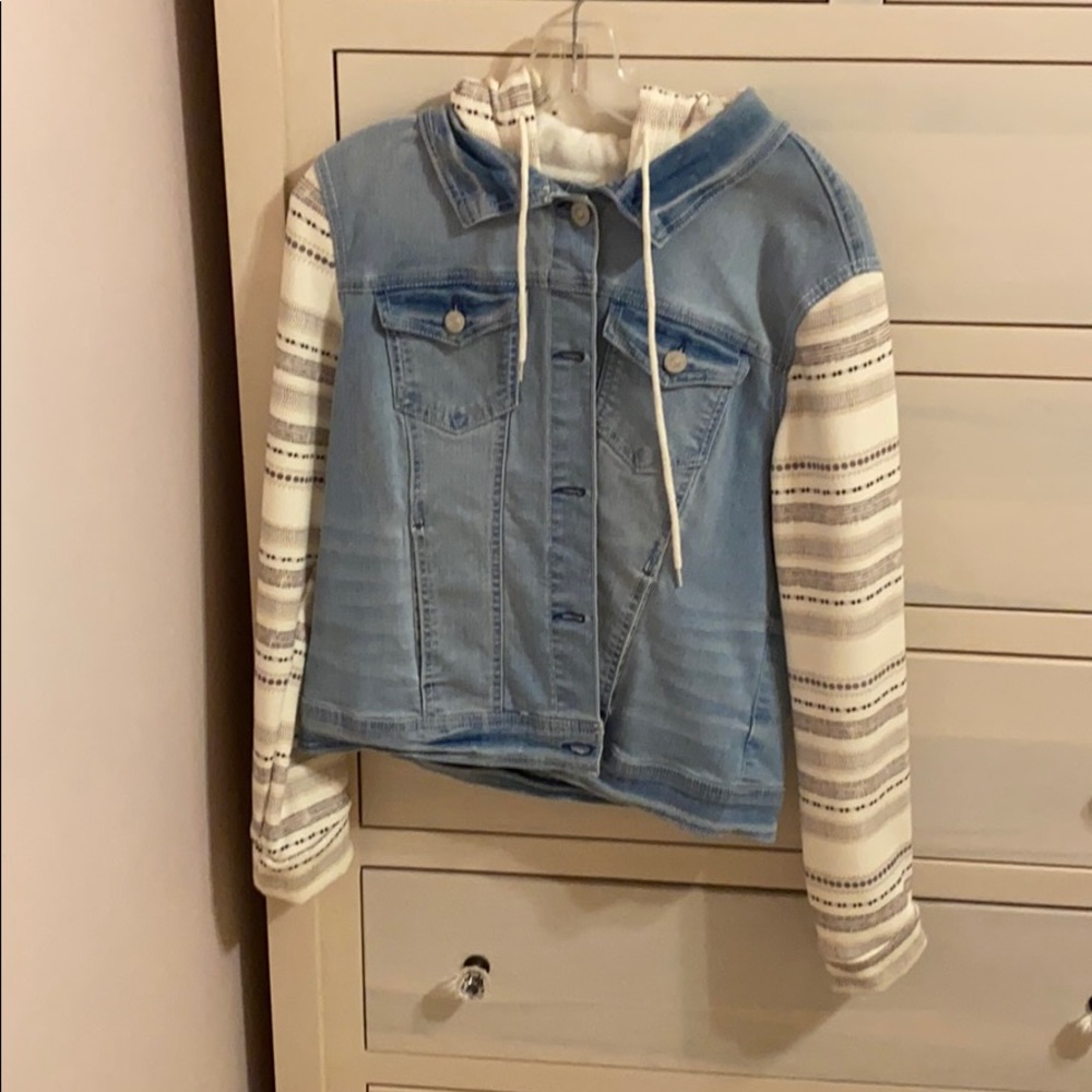 Jean Jacket with Sweatshirt lining